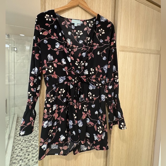 Veronica M Floral Romper with Long Sleeves - Picture 1 of 1